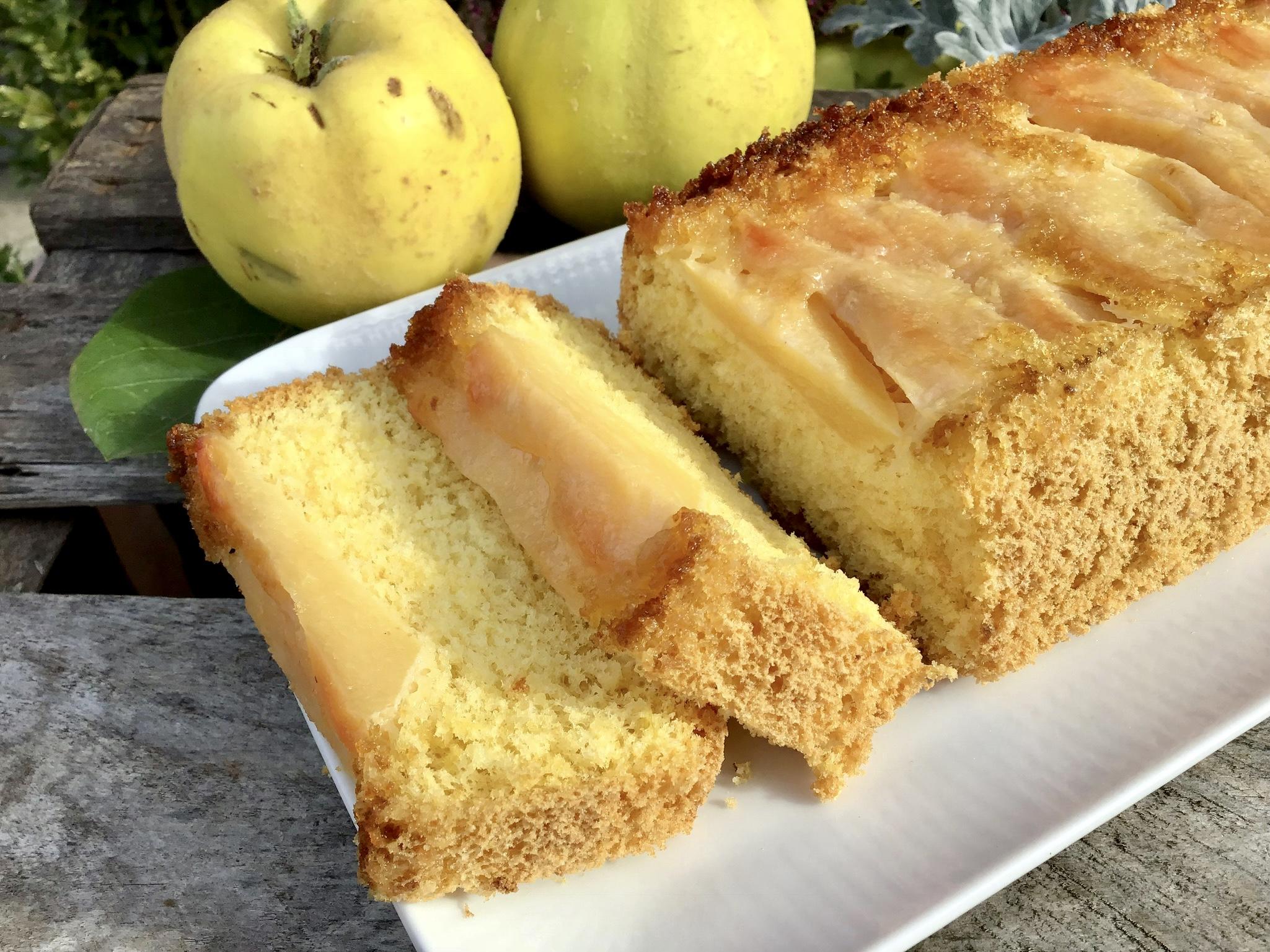 Gestürzter Quittenkuchen