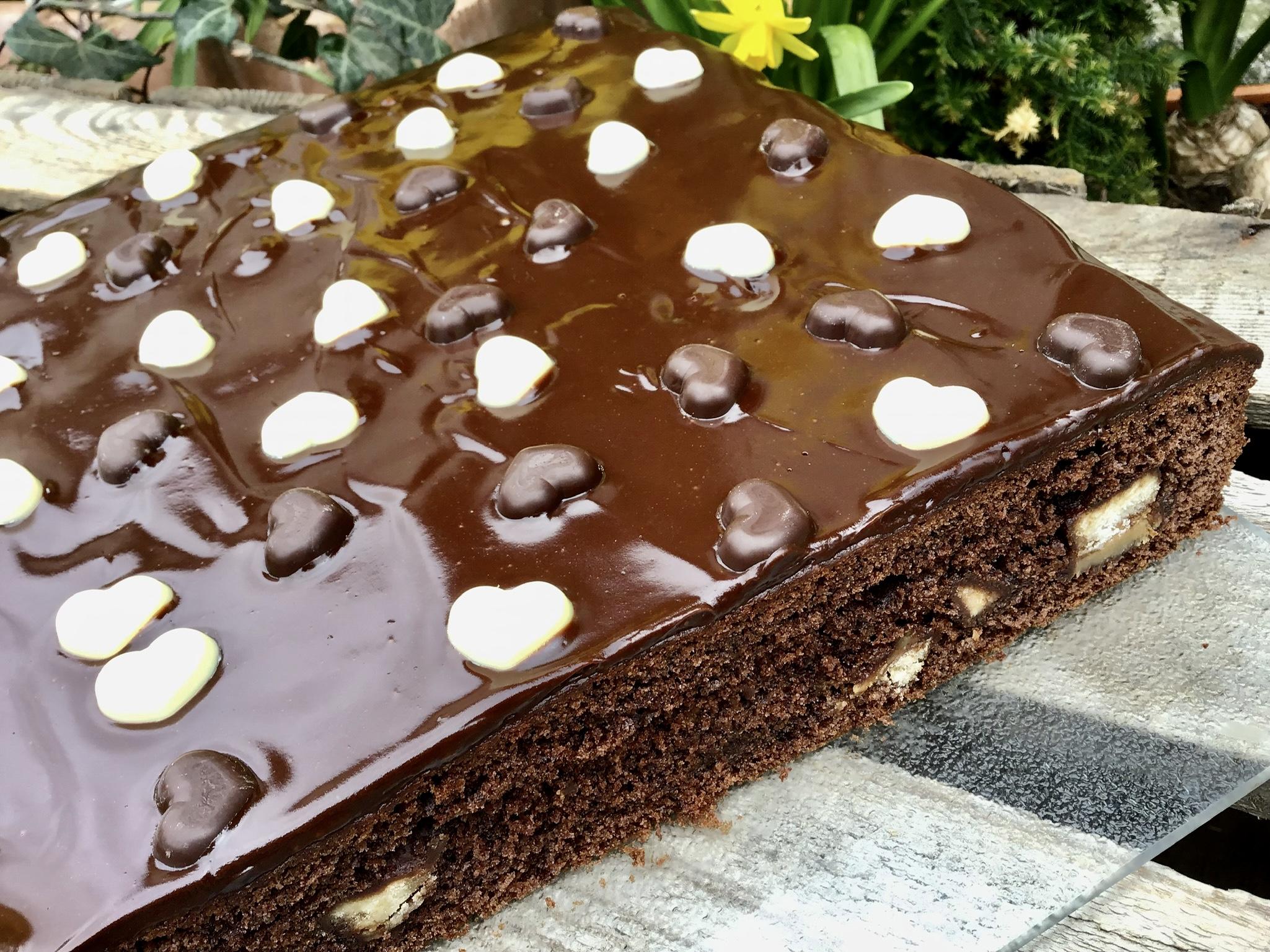 Schokoladenkuchen mit Twix