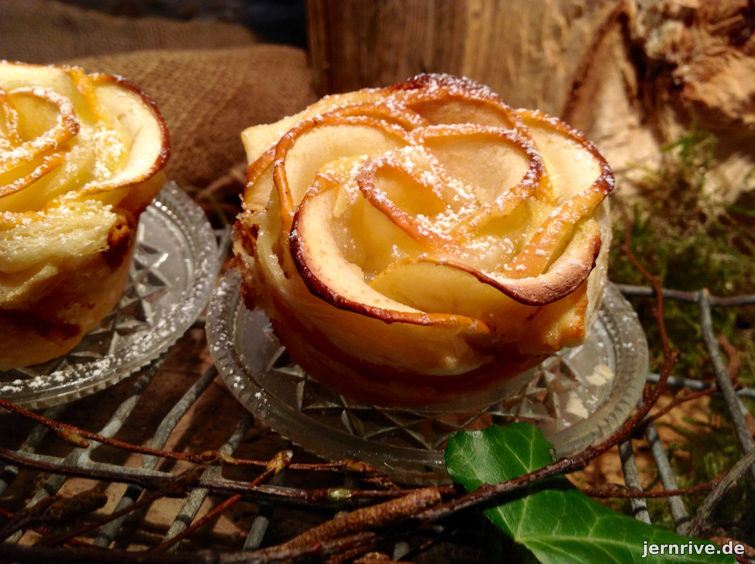 Apfelrosen mit Marzipan