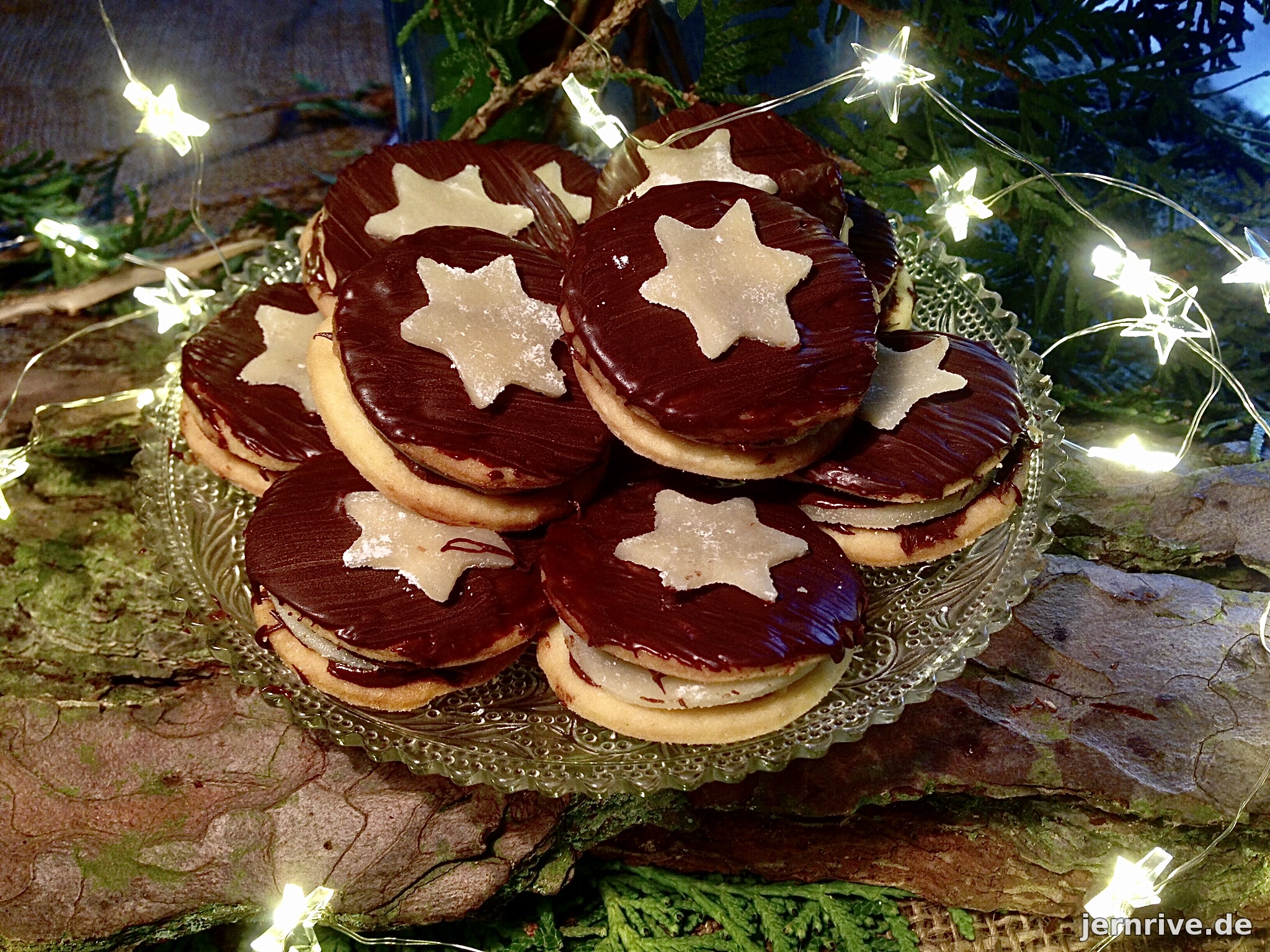 Marzipan-Nougat-Plätzchen